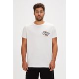 Bad Bear Focus Beyaz Baskılı Erkek T-shirt