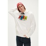 Bad Bear Fun Hoodie Off-White Beyaz Kapüşonlu Erkek Sweatshirt