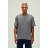 Bad Bear Garment Basıc T-Shirt Asphalt Erkek Bisiklet Yaka Gri Tişört - XL