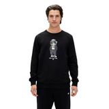 Bad Bear Gator Baskılı Sweatshirt, M, 24.02.12.019, Siyah, erkek