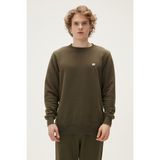 Bad Bear Geofox Crewneck Haki Erkekler İçin Düz Renk Tasarımlı Rahat Sweatshirt