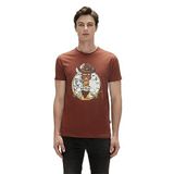 Bad Bear Giraffe T-Shirt Woody Kahverengi Baskılı Erkek Tişört