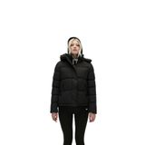 Bad Bear Kadın 210415004 Tinkerbelle Puffer Kapüşonlu Mont, Siyah, XL