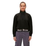 BAD BEAR Kadın Fermuarlı Sweatshirt, Siyah, L
