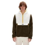 Bad Bear Leonard Half Zip Plush Erkek Haki Dik Yaka Sweatshirt, M, 230229007-KHA