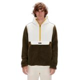 Bad Bear Leonard Half Zip Plush Erkek Haki Dik Yaka Sweatshirt, S, 230229007-KHA