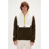 Bad Bear Leonard Plush Half-zip Haki Peluş Erkek Kapüşonlu Sweatshirt - 2XL