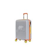 Bad Bear Logo Suitcase 23.01.80.002G Gri Orta Boy Tekerlekli ABS Valiz 64 Lt.