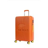 Bad Bear Logo Turuncu Büyük Boy Tekerlekli ABS Valiz 95 Lt.