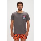Bad Bear Lorenzo Erkek T-Shirt - Antrasit - 2XL