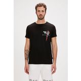 Bad Bear Macaw Siyah Baskılı Erkek Tişört