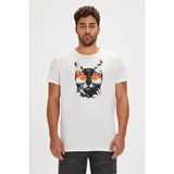 Bad Bear Manx Kirli Beyaz Erkek Tişört - S