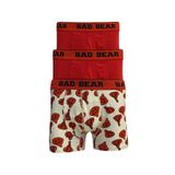 Bad Bear Melt 3'lü Parlak Kırmızı Erkek Boxer