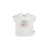 Bad Bear Miracle Baskılı Kız Çocuk Tişört,Beyaz 46002