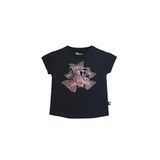 Bad Bear Miracle Baskılı Kız Çocuk Tişört,Siyah 45939