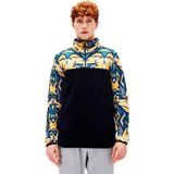 Bad Bear Mirage Half-Zip Mavi Yarım Fermuarlı Desenli Erkek Polar Sweatshirt - XL