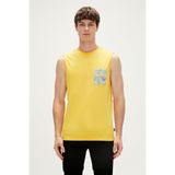 Bad Bear Monstera Tank-Top Hardal Desenli Erkek Atlet