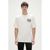 Bad Bear MOON PHASE T-SHIRT SİYAH Erkek T-Shirt 23.01.07.030-C04 - L - Beyaz
