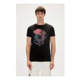 Bad Bear Pirate Erkek Siyah Bisiklet Yaka Tişört