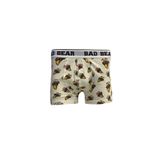 Bad Bear Pizza Desenli Off-White Beyaz Erkek Boxer