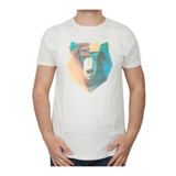 Bad Bear Polygon Bear Beyaz Erkek Tişört