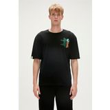 Bad Bear Re-bear Recycle Siyah T-shirt Baskılı Erkek Tişört
