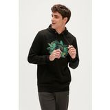Bad Bear Re-Born Recycle Hoodie Siyah Kapüşonlu Erkek Sweatshirt