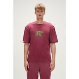 Bad Bear Re-Finger Recycle Bordo T-Shirt Baskılı Erkek Tişört