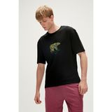 Bad Bear Re-Finger Recycle Siyah T-Shirt Baskılı Erkek Tişört - M