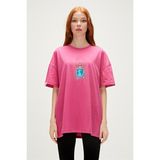 Bad Bear Re-Save Recycle Fuşya Pembe T-Shirt Baskılı Kadın Tişört10 - XL - Raspberry