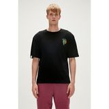 Bad Bear Re-Social Recycle Siyah T-Shirt Baskılı Erkek Tişört10 - XL
