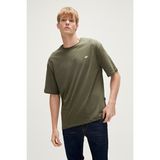 Bad Bear Reallity T-Shirt Haki Yeşil Oversize Basic Erkek Tişört - M
