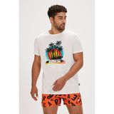 Bad Bear Ricardo Beyaz Baskılı Erkek Tişört - 2XL