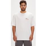 Bad Bear Sand Beyaz Baskılı Oversize Erkek T-shirt