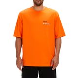 Bad Bear Sand Turuncu Baskılı Oversize Erkek T-shirt