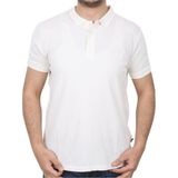 Bad Bear Stark KS Off-White Beyaz Polo Yaka King Size Erkek T-Shirt - 4XL