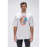 Bad Bear Sten Erkek Oversize Tişört,Beyaz M