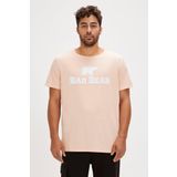 Bad Bear Tee Pembe Logo Baskılı Erkek Tişört