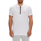 Bad Bear Theo Beyaz Polo Yaka Fermuarlı Erkek T-shirt