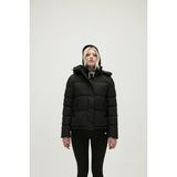 Bad Bear Tinkerbell Puffer Siyah Kapüşonlu Kadın Mont - XL