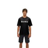 Bad Bear Title Mat Siyah Logo Baskılı Basic Erkek Tişört
