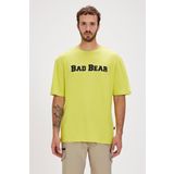 Bad Bear Title Yeşil Logo Baskılı Basic Erkek Tişört