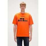 Bad Bear Tripart T-Shirt Turuncu 3D Baskılı Erkek Tişört