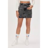Bad Bear Vendy Siyah Denim Etek