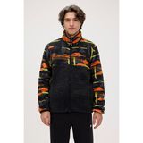 Bad Bear Vernon Siyah Erkek Full-Zip Polar Sweatshirt Nefes Alabilen Kumaş ile Konforlu Kullanımı - 2XL