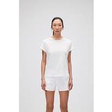 Bad Bear Violet O-Neck T-Shirt Off-White Beyaz Basic Kadın Tişört
