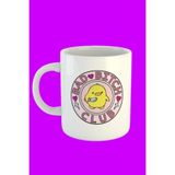 Bad Bitch Club Baskılı Kahve Kupası-beyaz Özel Hediyelik