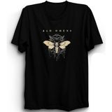 Bad Omens, Moth, Rock Metal Müzik Grubu %100 Pamuk Tişört - XL - Siyah