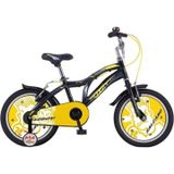 Badboy 16 Jant (105/120 cm Boy) Erkek Çocuk Bisikleti - Siyah Sarı Gri