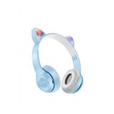 baddin aksesuar P47m Bluetooth Kedi Kulaklık Sd Kart Girişli Mikrofonlu Kablosuz Led Işıklı Kulaklık P47m